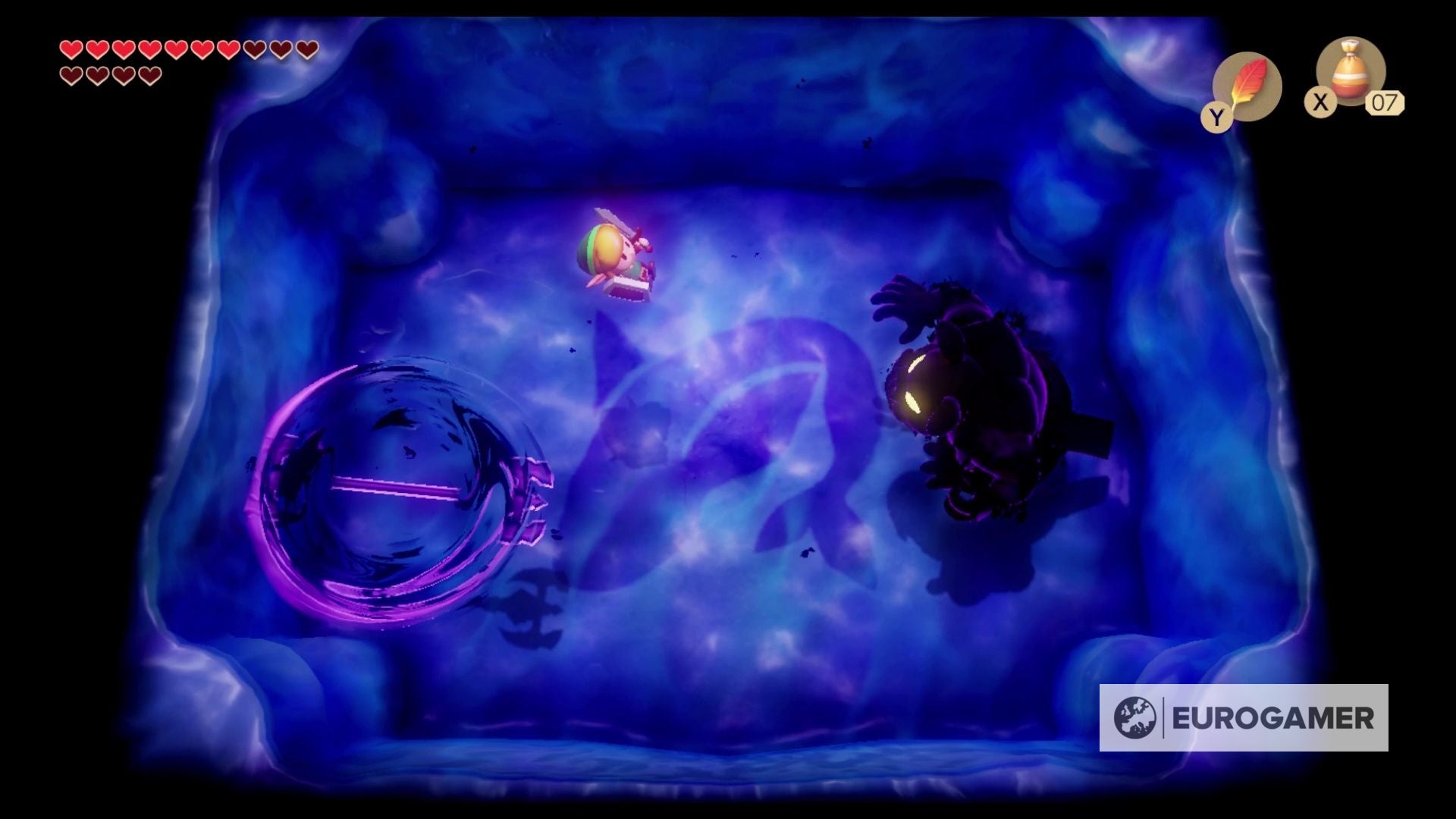 Zelda Link's Awakening Wind Fish's Egg maze solution, final boss